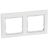 Рамка 2-м Valena горизонт. бел./кристалл Leg 774462