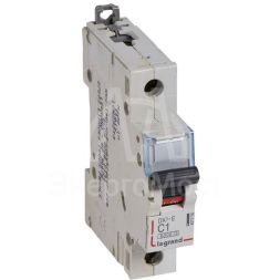 Выключатель автоматический модульный 1п C 1А 6кА DX3-E 6000 1мод. 230/400В Leg 407256