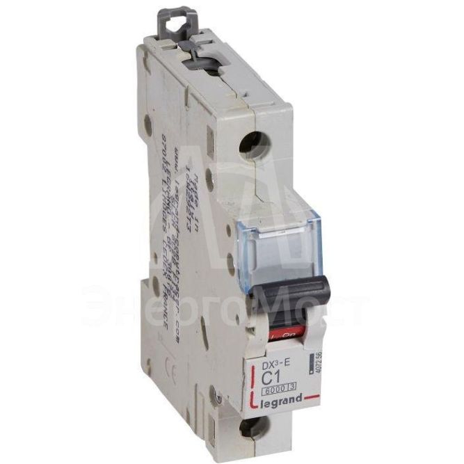 Выключатель автоматический модульный 1п C 1А 6кА DX3-E 6000 1мод. 230/400В Leg 407256