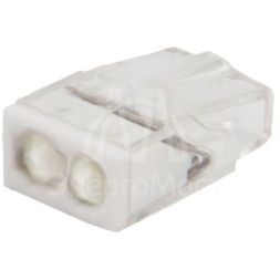 Экспресс-клемма строительно-монтажная СМК 2273-242 2-проводная 0.5-2.5кв.мм с пастой (блист.20шт) Rexant 07-3216-20