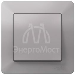 Рамка 1-м AtlasDesign Air алюм./дым. черн. SE ATN220301