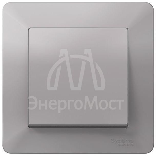 Рамка 1-м AtlasDesign Air алюм./дым. черн. SE ATN220301