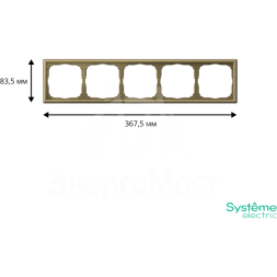 Рамка 5-м ArtGallery зол. SE GAL001605