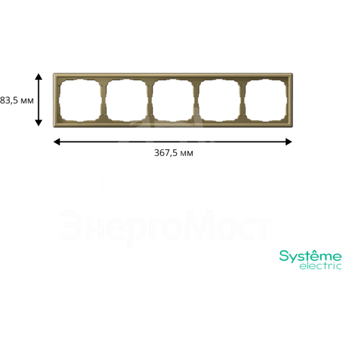 Рамка 5-м ArtGallery зол. SE GAL001605