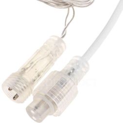 Гирлянда светодиодная &amp;quot;Айсикл&amp;quot; (бахрома) 10х0.6м с эффектом мерцания прозр. провод IP44 230В диоды бел. 238 LED Neon-Night 255-545