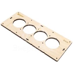 Шаблон для подрозетников c 4 отв. d68мм Expert EKF sh-d68-4