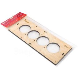Шаблон для подрозетников c 4 отв. d68мм Expert EKF sh-d68-4