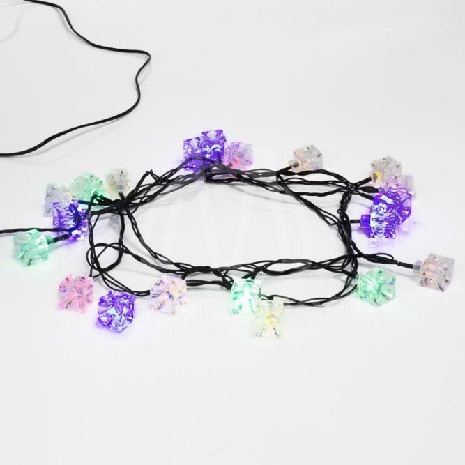 Гирлянда светодиодная &amp;quot;Кубики&amp;quot; 20LED мультиколор 2.8м с контроллером Neon-Night 303-061