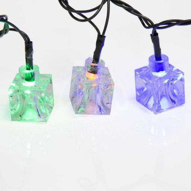 Гирлянда светодиодная &amp;quot;Кубики&amp;quot; 20LED мультиколор 2.8м с контроллером Neon-Night 303-061