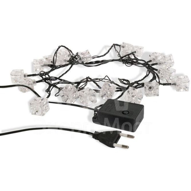 Гирлянда светодиодная &amp;quot;Кубики&amp;quot; 20LED мультиколор 2.8м с контроллером Neon-Night 303-061