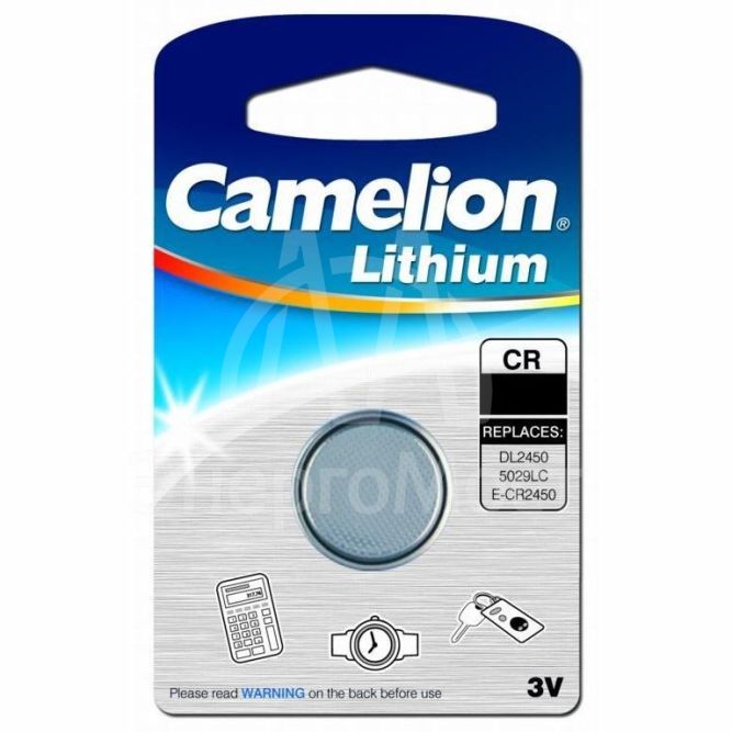 Элемент питания литиевый CR CR2430 BL-1 (блист.1шт) Camelion 3073