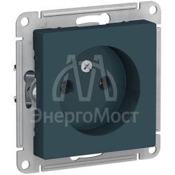 Механизм розетки 1-м СП AtlasDesign 16А IP20 без заземл. изумруд SchE ATN000841