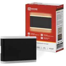 Светильник светодиодный ДБУ LINES-15B 15Вт 3000К IP54 уличный черн. IN HOME 4690612053936