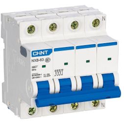 Выключатель автоматический модульный 4п C 20А 4.5кА NXB-63S (R) CHINT 296906