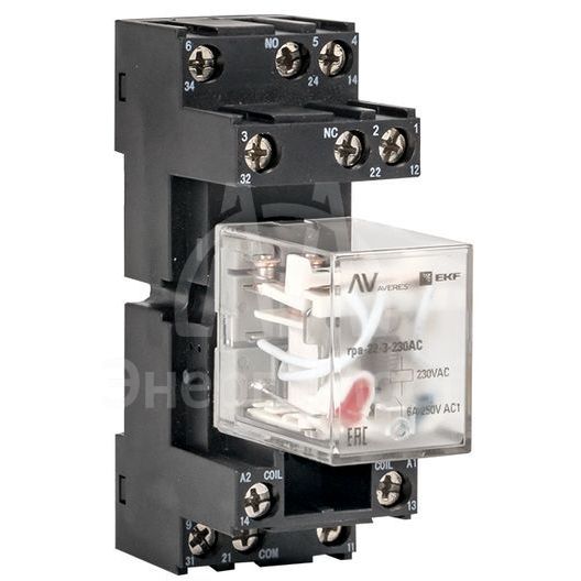 Разъем для реле РМ4 22/3 AVERES EKF rm4-22-3