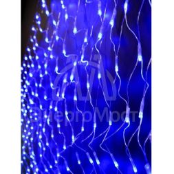 Гирлянда-сетка NTLD300-B-E 2х1.5м 300 светодиодов с доп. подключ. до 3 модулей IP44 син. SHLights 4610003328610