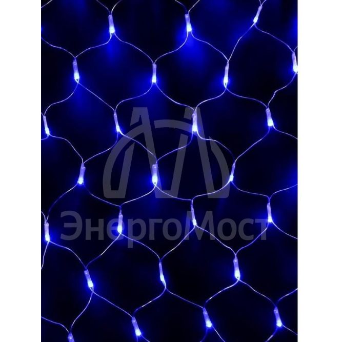 Гирлянда-сетка NTLD300-B-E 2х1.5м 300 светодиодов с доп. подключ. до 3 модулей IP44 син. SHLights 4610003328610