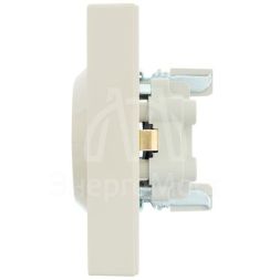 Розетка 2-м СП VESNA с заземл. ПБТ кремов. LEZARD 742-0300-127B