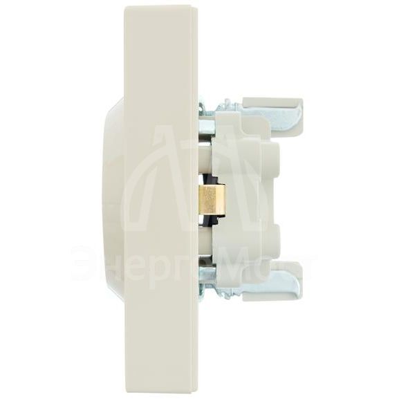 Розетка 2-м СП VESNA с заземл. ПБТ кремов. LEZARD 742-0300-127B