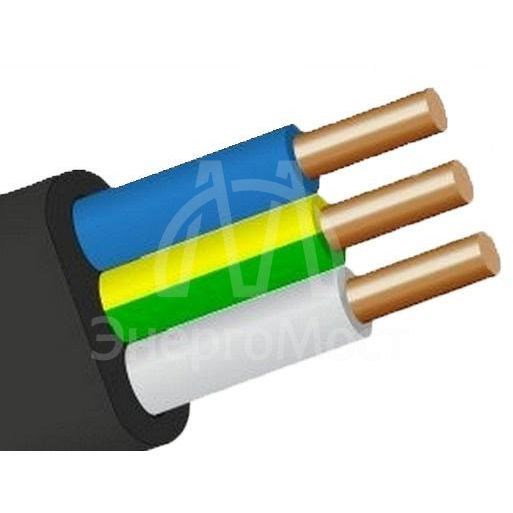 Кабель ВВГ-Пнг(А) 3х2.5 ОК (N PE) 0.66кВ (уп.100м) ПромЭл 872002750