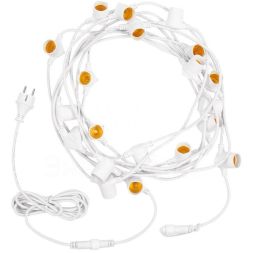 Гирлянда &amp;quot;Белт Лайт&amp;quot; 10м шаг 50см 20 патронов 25Вт IP65 провод бел. каучук Neon-Night 331-332