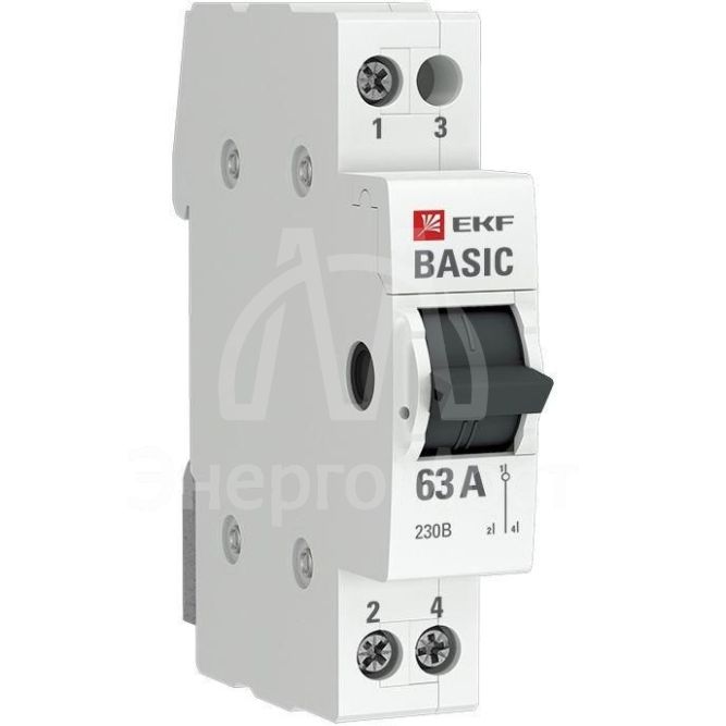 Переключатель трехпозиционный 1п 63А Basic EKF tps-1-63