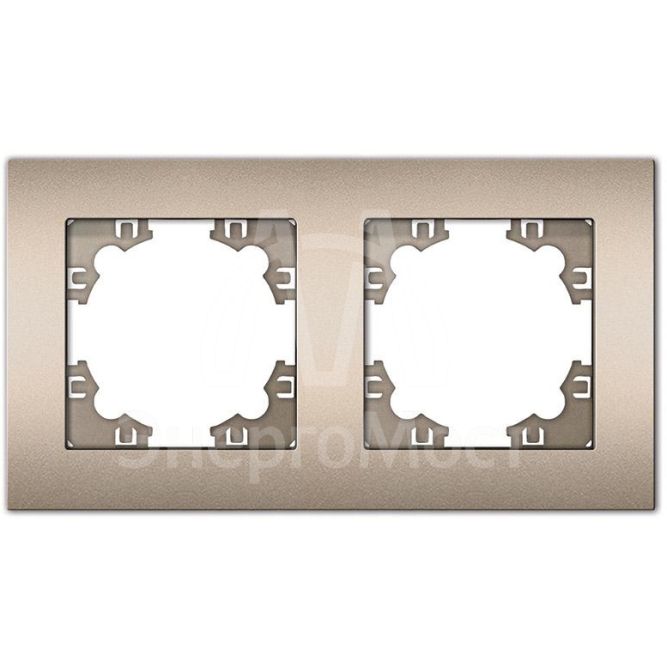 Рамка 2-м Афина универс. шампань Universal A0044-Br