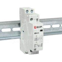 Контактор модульный КМ 20А 2NО (1 мод.) EKF km-1-20-20
