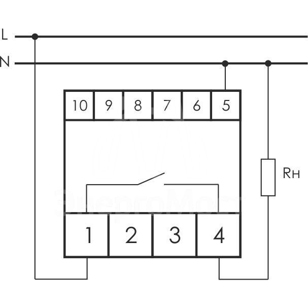 Реле контроля напряжения CP-722 (50-450В 75А 4.5мод. монтаж на DIN-рейке)(аналог УЗМ) F&amp;amp;F EA04.009.009