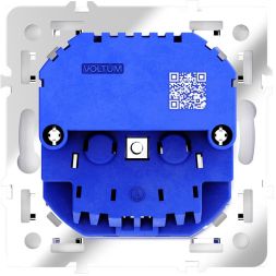 Розетка 1-м СП S70 16А с USB A+С с заземл. защ. шторки механизм кашемир Voltum VLS040503