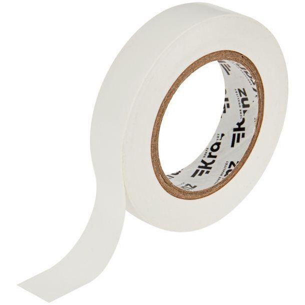 Изолента ПВХ 0.13х15мм 20м бел. (уп.10шт) Kranz KR-09-2601