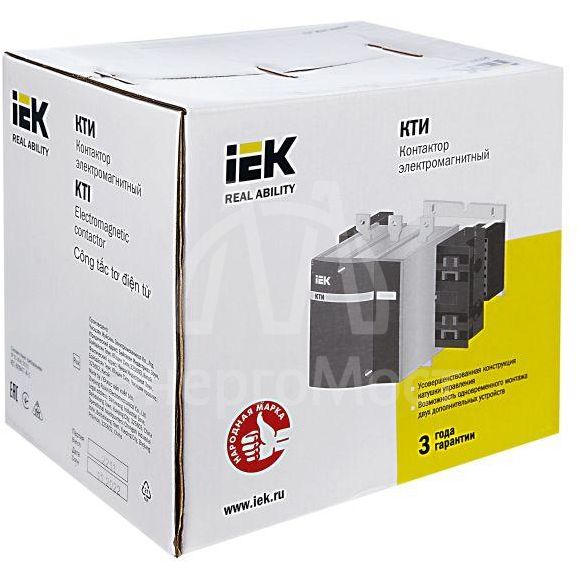 Контактор КТИ-5150 150А 230В/АС3 IEK KKT50-150-230-10