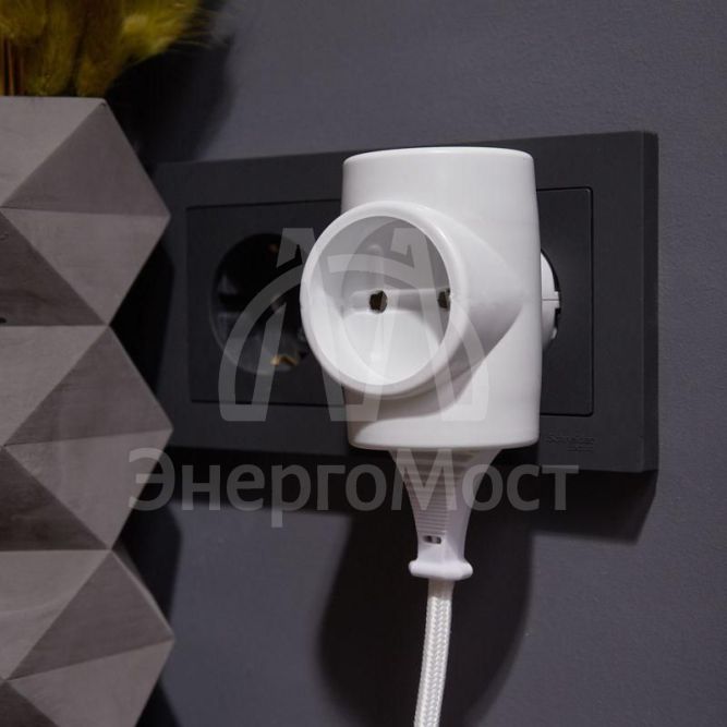 Евротройник электрический без заземл. 220В 6A-10A (инд. упак.) Rexant 11-1068