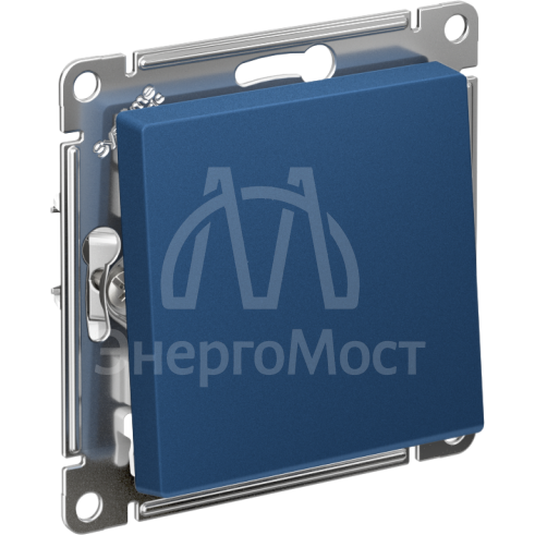Выключатель 1-кл. AtlasDesign (сх.6) 10AX механизм аквамарин SE ATN001161