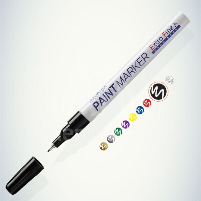 Маркер-краска Extra Fine 1мм нитро-основа черн. MunHwa Б0048237