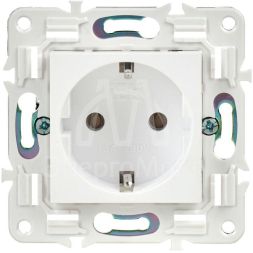 Розетка SKANDY 16А с заземл. без защ. шторок SK-R05W арктич. бел. IEK SK-R11-16-K01