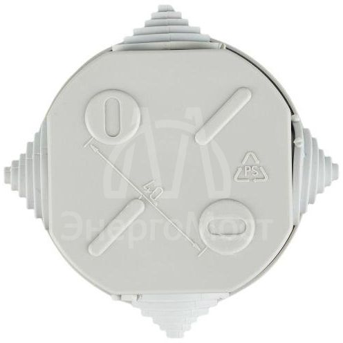 Коробка распаячная ОП 75х40 IP44 KM41237 (4 каб.ввод.) IEK UKO11-075-040-000-K41-44