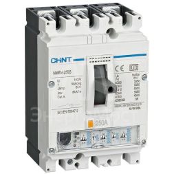 Выключатель автоматический 3п 160А 50кА NM8N-250S EN с электрон. расцеп. (R) CHINT 271334