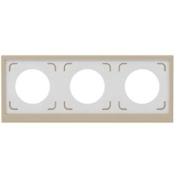 Рамка 3-м KANT IP44 ванильн. марципан DKC 7015946