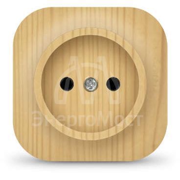 Розетка 1-м ОП 10А IP20 без заземл. сосна IONICH 1442