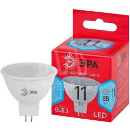 Лампа светодиодная RED LINE LED MR16-11W-840-GU5.3 R 11Вт MR16 софит 4000К нейтр. бел. GU5.3 Эра Б0052441
