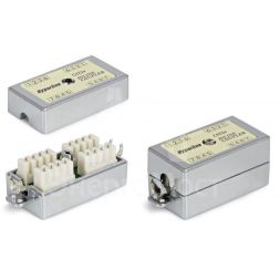 Адаптер CA-IDC-C5e-SH-F-WH (coupler) проходной Dual IDC экранир. кат. 5e 4 пары Hyperline 23534
