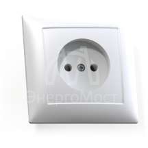 Розетка 1-м СП Селена 16А IP20 РС16-369 бел. Кунцево 8110