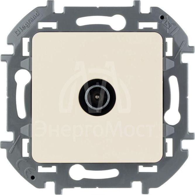 Розетка телевизионная оконечная TV Inspiria 10дБ 5-862мГц механизм сл. кость Leg 673871