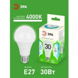 Лампа светодиодная GREEN LINE A65-30W-840-E27 GL 30Вт груша 4000К яркий свет бел. E27 Эра Б0067144