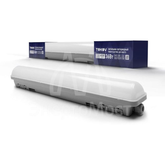 Светильник светодиодный ДСП B02Т3 36Вт 4000К IP65 3600лм подкл. в линию до 7штук TOKOV ELECTRIC TKE-DSP-B02T3-36-4K-IP65
