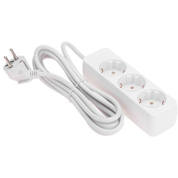 Удлинитель 3х3м с заземл. 3х0.75 бел. PROCONNECT 13-4209