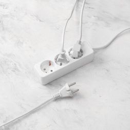Удлинитель 3х3м с заземл. 3х0.75 бел. PROCONNECT 13-4209