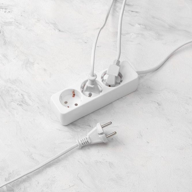 Удлинитель 3х3м с заземл. 3х0.75 бел. PROCONNECT 13-4209