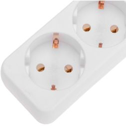Удлинитель 3х3м с заземл. 3х0.75 бел. PROCONNECT 13-4209